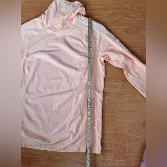 NWOT Sweaty Betty Athlete Hooded Long Sleeve Running Top In Sunset Pink - Medium - Picture 15 of 16